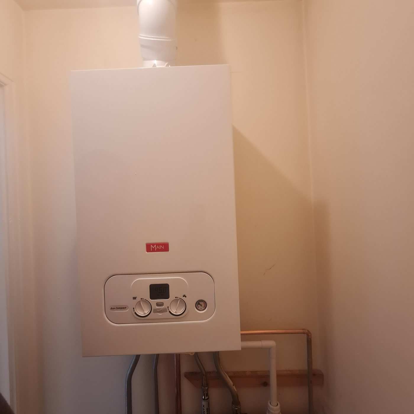 Gas appliance installation detail